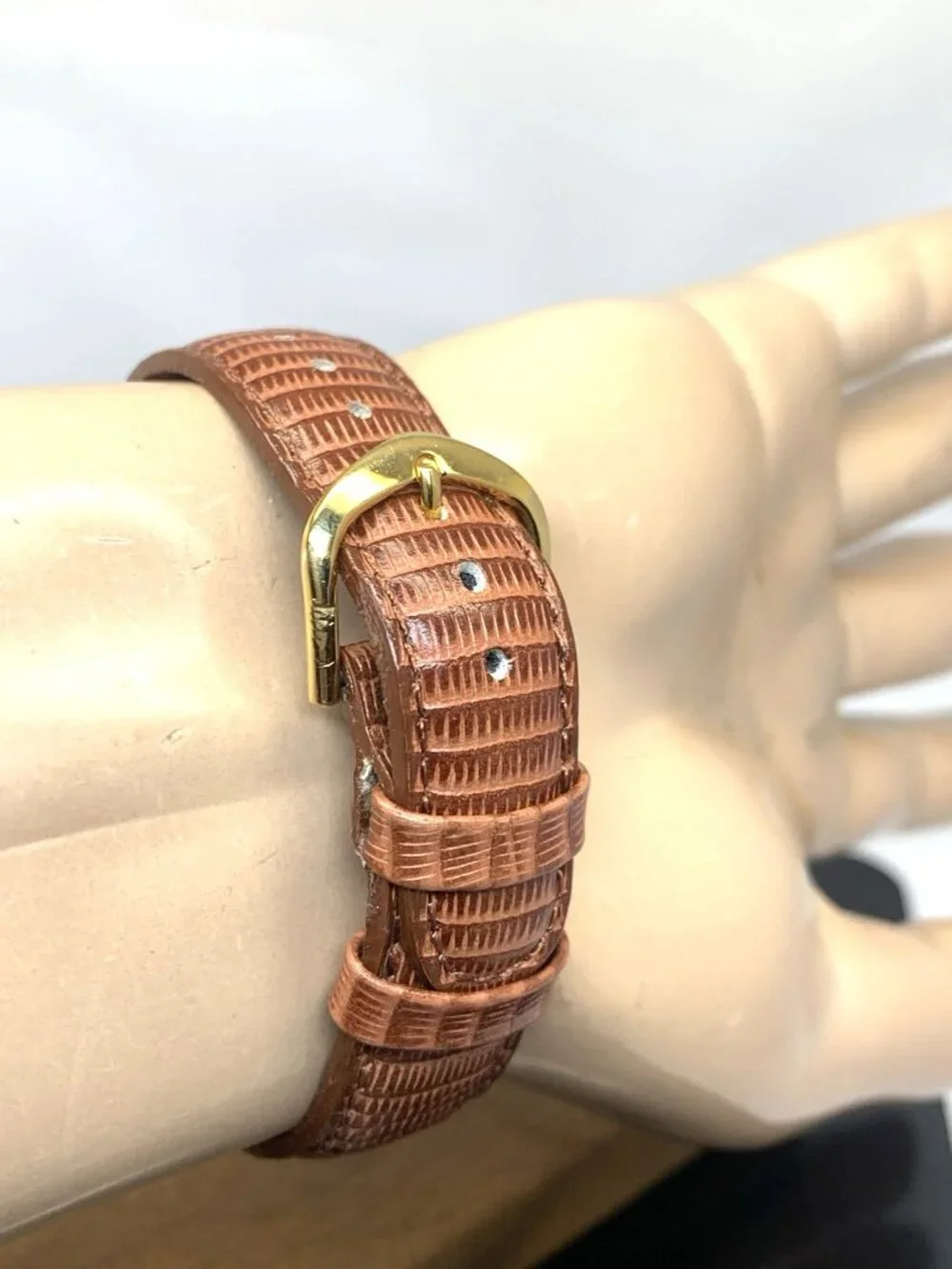 Waltham Men's Watch Vintage Liberty Kennedy USA 1968 Coin Quartz Brown Strap